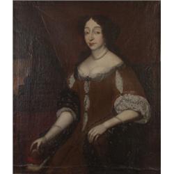 Portrait. 20.Jh. Junges Mädchen in Tracht mit blauem Kopftuch. Rechts oben sign. "Emma Singelmann...