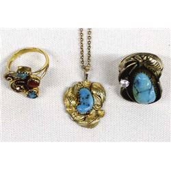 Native American Navajo Gold Filled Jewelry