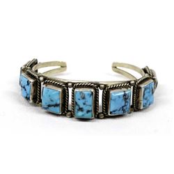 Native American Navajo Sterling Turquoise Bracelet