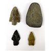 Image 2 : Prehistoric Native American Arrowheads and Celt