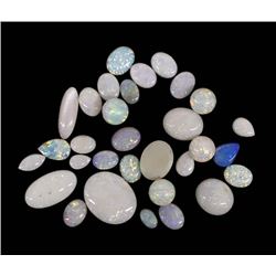 Collection of Genuine Opal Cabochons & Beads