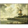 Image 2 : Antique Dutch Windmill Framed Print