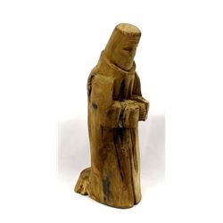 Rare Vintage Carved Wood Santo by Michael Salazar