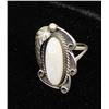 Image 1 : Navajo Sterling & Mother of Pearl Ring, Size 7.5