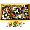 Image 2 : Estate Glass Marbles in Hinged Wood Box