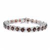 Image 1 : STERLING SILVER GARNET BRACELET