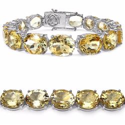 STERLING SILVER CITRINE BRACELET