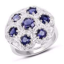 STERLING SILVER IOLITE RING
