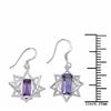Image 3 : STERLING SILVER AMETHYST EARRINGS