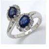 Image 1 : STERLING SILVER SAPPHIRE RING