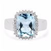 Image 3 : STERLING SILVER BLUE TOPAZ RING