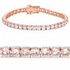 Image 1 : STERLING SILVER MORGANITE TENNIS BRACELET