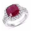 Image 1 : STERLING SILVER RUBY RING