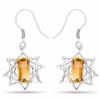 Image 1 : STERLING SILVER CITRINE EARRING