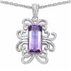 Image 1 : STERLING SILVER AFRICAN AMETHYST PENDANT