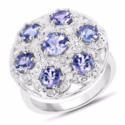 STERLING SILVER TANZANITE RING