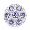 Image 3 : STERLING SILVER TANZANITE RING