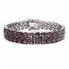Image 1 : STERLING SILVER RHODOLITE BRACELET