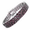 Image 2 : STERLING SILVER RHODOLITE BRACELET