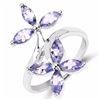 Image 1 : STERLING SILVER TANZANITE RING