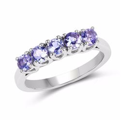 STERLING SILVER TANZANITE RING