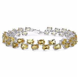 STERLING SILVER CITRINE BRACELET
