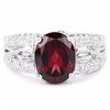 Image 3 : STERLING SILVER RHODOLITE RING