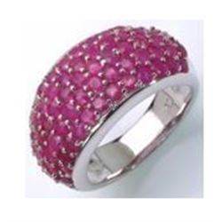 STERLING SILVER RUBY RING