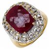 Image 1 : STERLING SILVER RUBY BRIOLITE RING
