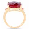 Image 2 : STERLING SILVER CHECKER BOARD RUBY RING