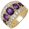 Image 1 : STERLING SILVER AFRICAN AMETHYST RING