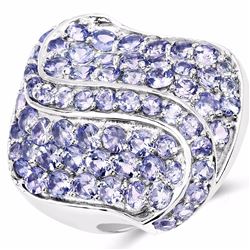 STERLING SILVER TANZANITE RING