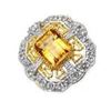 Image 1 : STERLING SILVER GOLDEN CITRINE RING