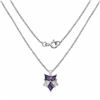 Image 2 : STERLING SILVER FANCY SHAPE AFRICAN AMETHYST PENDANT