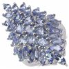 Image 1 : STERLING SILVER TANZANITE WATERFALL RING