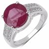 Image 1 : STERLING SILVER RUBY RING