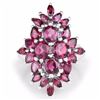Image 3 : STERLING SILVER RHODOLITE RING