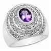 Image 1 : STERLING SILVER AFRICAN AMETHYST RING
