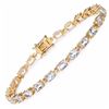 Image 2 : STERLING SILVER AQUAMARINE BRACELET