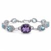 Image 1 : STERLING SILVER BRAZIL AMETHYST BRACELET
