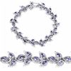 Image 1 : STERLING SILVER TANZANITE LEAF BRACELET
