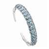 Image 1 : STERLING SIVLER AQUAMARINE BANGLE BRACELET