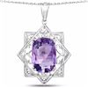 Image 1 : STERLING SIVLER BRAZILE AMETHYST PENDANT