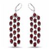Image 1 : STERLING SILVER GARNET WATERFALL EARRING