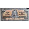 Image 1 : 1937 $50 Dollar BC-26b, Bank of Canada Bank note