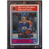 Image 1 : Wayne Gretzky - 1982-83 season O-pee-chee #1 Record Breaker - in protective plastic card case