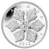 Image 1 : 2012 $20 Fine Silver Coin - Snowflake w/Swarovski Crystal