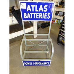 ATLAS BATTERY METAL DISPLAY STAND