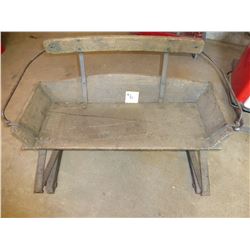 WOODEN WAGON SEAT