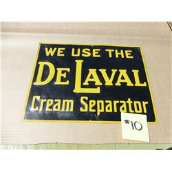 DELAVAL CREAM SEPARATOR METAL SIGN